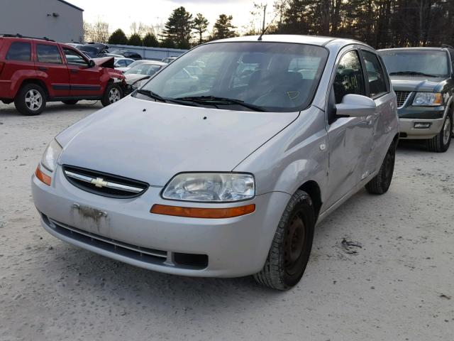 KL1TD66698B248948 - 2008 CHEVROLET AVEO BASE Күміс фото 2