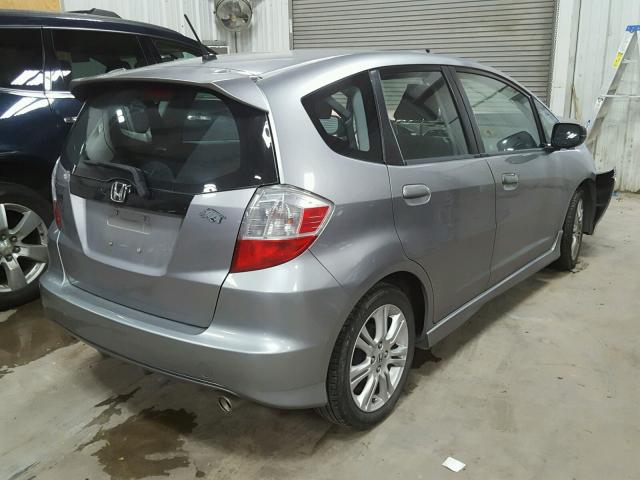 JHMGE88479S020185 - 2009 HONDA FIT SPORT SILVER photo 4