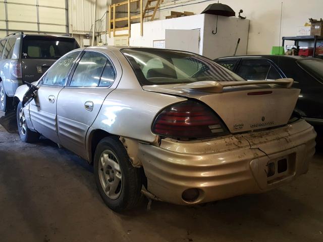 1G2NF52T61M618379 - 2001 PONTIAC GRAND AM S GOLD photo 3