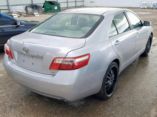 4T1BE46K57U724081 - 2007 TOYOTA CAMRY CE SILVER photo 4