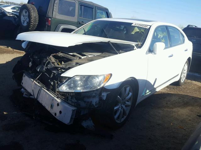 JTHGL46F775003126 - 2007 LEXUS LS 460L WHITE photo 2