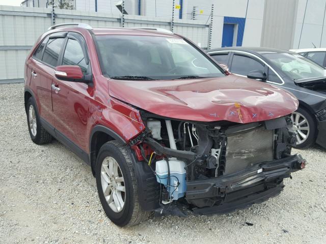 5XYKT4A64FG635798 - 2015 KIA SORENTO LX RED photo 1