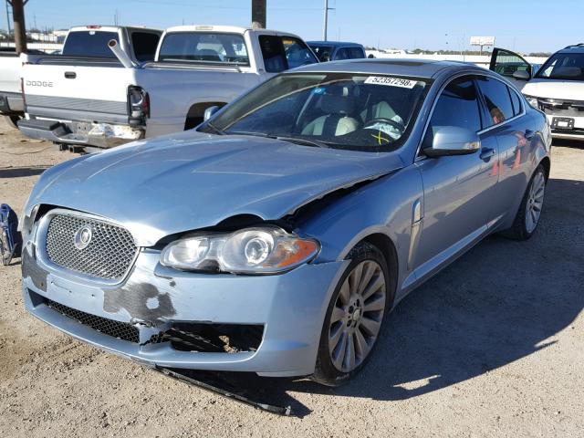 SAJWA06B29HR00818 - 2009 JAGUAR XF PREMIUM BLUE photo 2