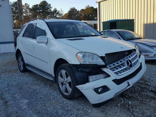 4JGBB5GB8AA566678 - 2010 MERCEDES-BENZ ML 350 WHITE photo 1