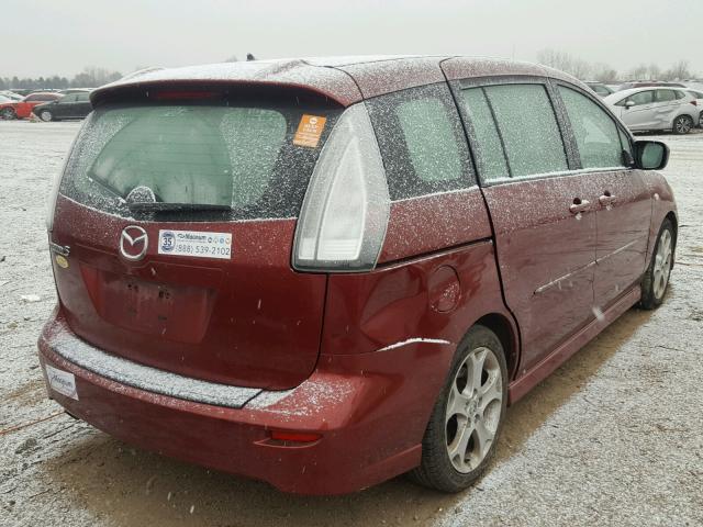 JM1CR293790356888 - 2009 MAZDA 5 RED photo 4