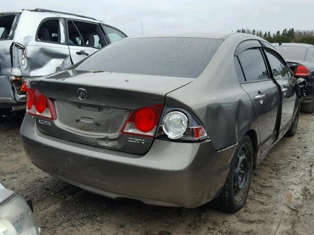 2HHFD56707H202081 - 2007 ACURA CSX PREMIU GRAY photo 4