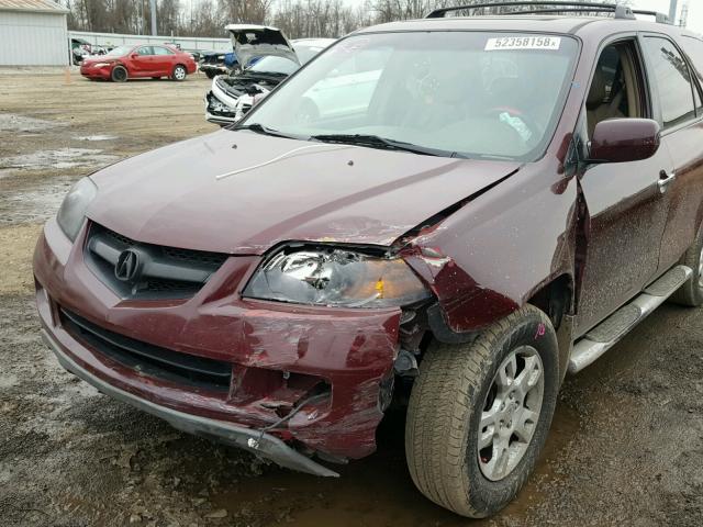 2HNYD188X3H531966 - 2003 ACURA MDX TOURIN BURGUNDY photo 9