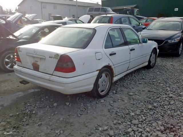 WDBHA33G9WF731623 - 1998 MERCEDES-BENZ C 43 WHITE photo 4