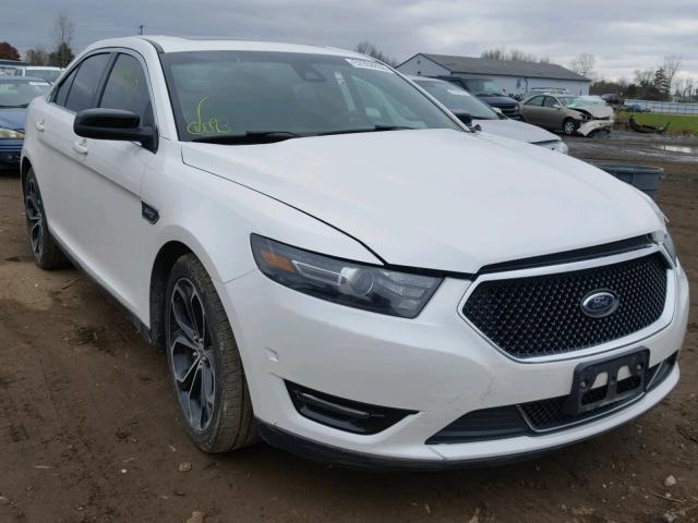 1FAHP2KT4DG154053 - 2013 FORD TAURUS SHO WHITE photo 1