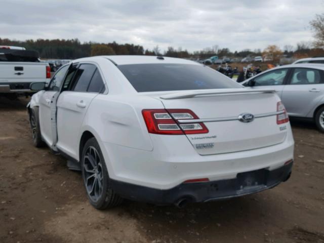 1FAHP2KT4DG154053 - 2013 FORD TAURUS SHO WHITE photo 3