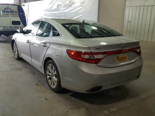 KMHFG4JG3DA262308 - 2013 HYUNDAI AZERA SILVER photo 3