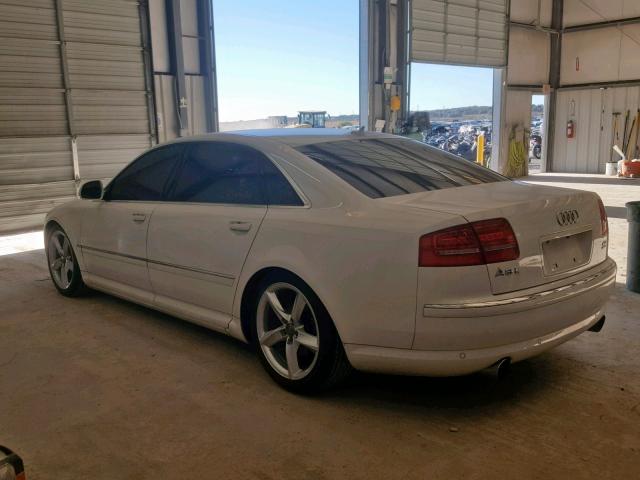 WAURVAFA7AN009679 - 2010 AUDI A8 QUATTRO WHITE photo 3