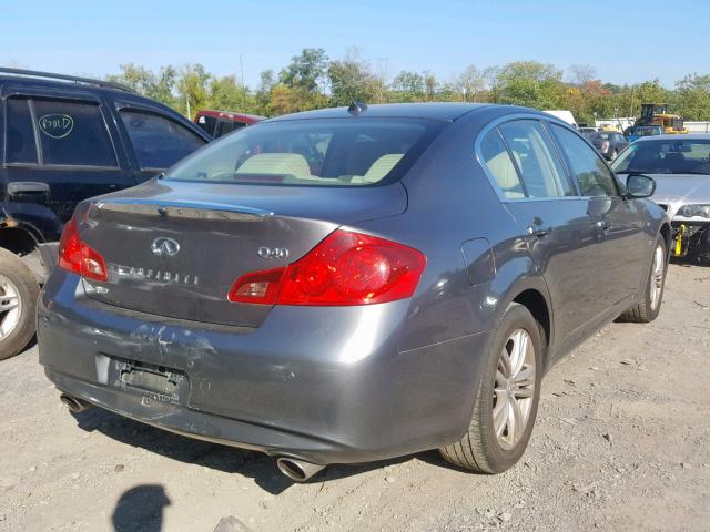 JN1CV6AR0FM524106 - 2015 INFINITI Q40 GRAY photo 4