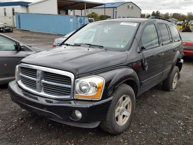 1D4HB48N55F613033 - 2005 DODGE DURANGO SL BLACK photo 2