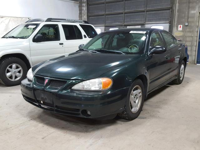 1G2NE52F63C202080 - 2003 PONTIAC GRAND AM S GREEN photo 2