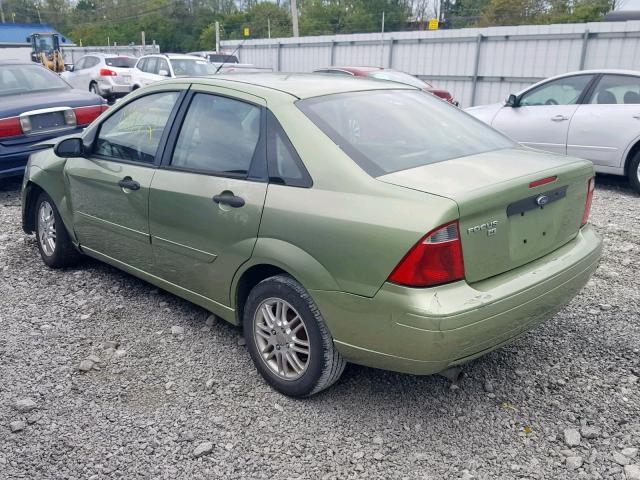 1FAFP34NX7W136257 - 2007 FORD FOCUS ZX4 GREEN photo 3