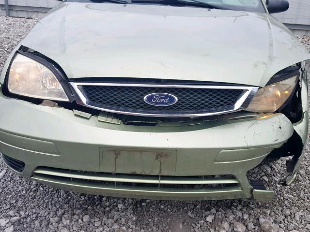 1FAFP34NX7W136257 - 2007 FORD FOCUS ZX4 GREEN photo 9