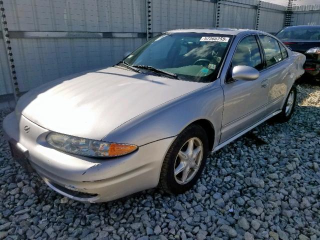 1G3NL52E31C271685 - 2001 OLDSMOBILE ALERO GL SILVER photo 2