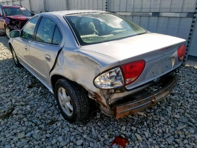 1G3NL52E31C271685 - 2001 OLDSMOBILE ALERO GL SILVER photo 3