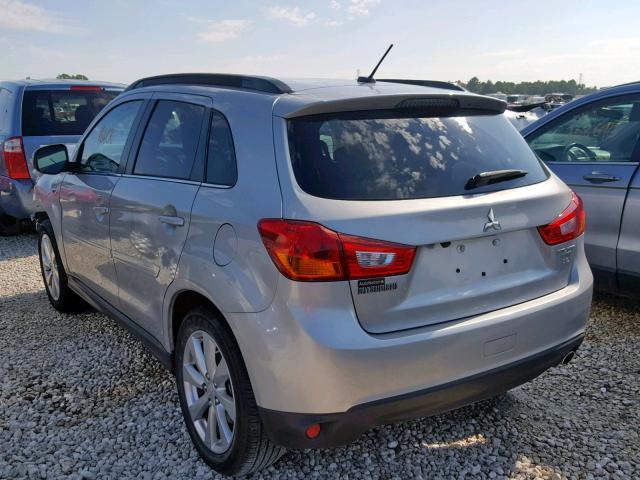 4A4AP4AW4FE057672 - 2015 MITSUBISHI OUTLANDER SILVER photo 3