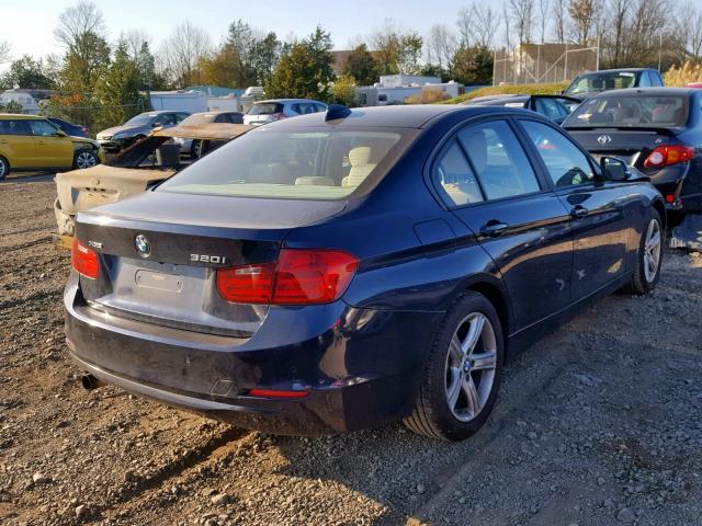 WBA3C3C5XEK200082 - 2014 BMW 320 I XDRI BLUE photo 4