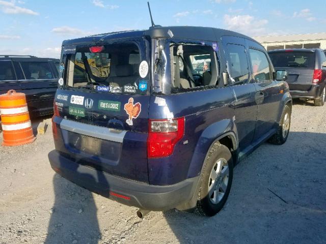 5J6YH18749L000804 - 2009 HONDA ELEMENT EX BLUE photo 4