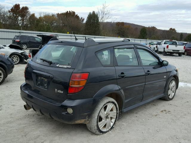 5Y2SL65876Z401518 - 2006 PONTIAC VIBE BLACK photo 4