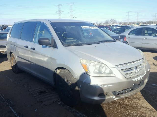 5FNRL38296B014723 - 2006 HONDA ODYSSEY LX SILVER photo 1