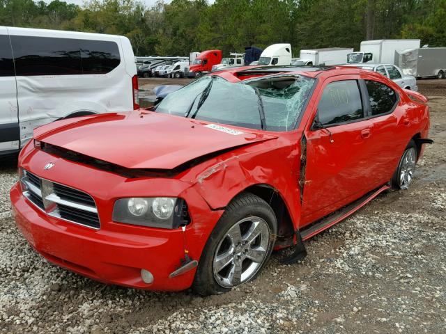 2B3KA33G08H281919 - 2008 DODGE CHARGER SX RED photo 2