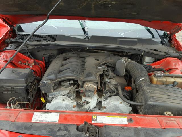 2B3KA33G08H281919 - 2008 DODGE CHARGER SX RED photo 7