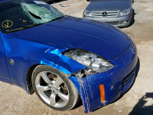 JN1AZ36A36M450791 - 2006 NISSAN 350Z ROADS BLUE photo 9