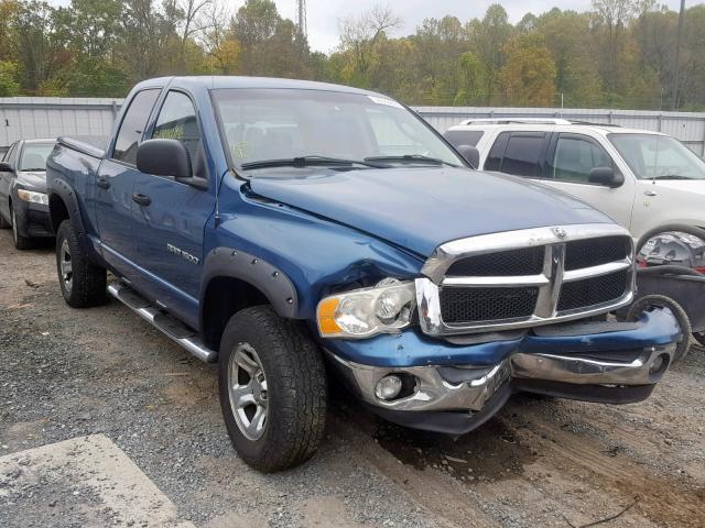 1D7HU18N54S616144 - 2004 DODGE RAM 1500 S BLUE photo 1