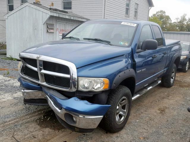 1D7HU18N54S616144 - 2004 DODGE RAM 1500 S BLUE photo 2