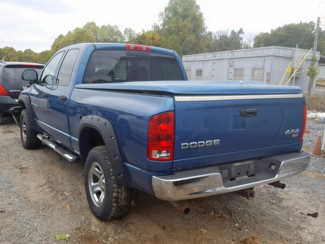 1D7HU18N54S616144 - 2004 DODGE RAM 1500 S BLUE photo 3