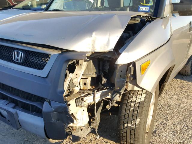 5J6YH28554L008875 - 2004 HONDA ELEMENT EX SILVER photo 9