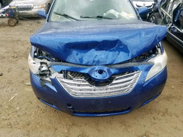 JTNBB46K673002553 - 2007 TOYOTA CAMRY HYBR BLUE photo 9