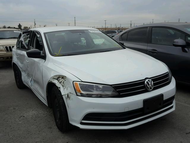 3VW2K7AJ0FM330775 - 2015 VOLKSWAGEN JETTA BASE WHITE photo 1