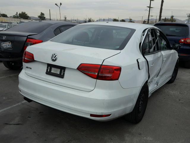 3VW2K7AJ0FM330775 - 2015 VOLKSWAGEN JETTA BASE WHITE photo 4