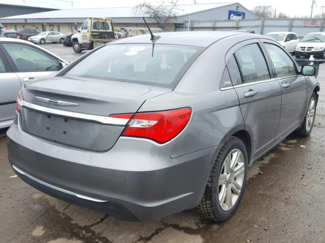 1C3CCBBB1DN765472 - 2013 CHRYSLER 200 TOURIN GRAY photo 4