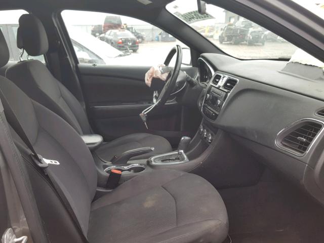 1C3CCBBB1DN765472 - 2013 CHRYSLER 200 TOURIN GRAY photo 5