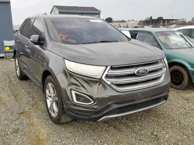 2FMPK3K89GBB22163 - 2016 FORD EDGE TITAN SILVER photo 1