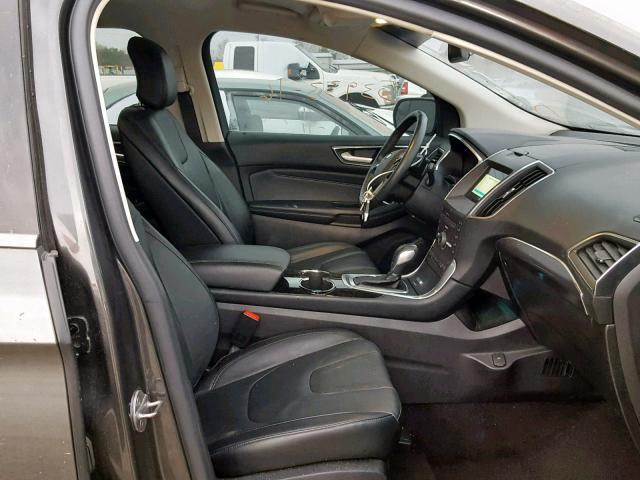 2FMPK3K89GBB22163 - 2016 FORD EDGE TITAN SILVER photo 5