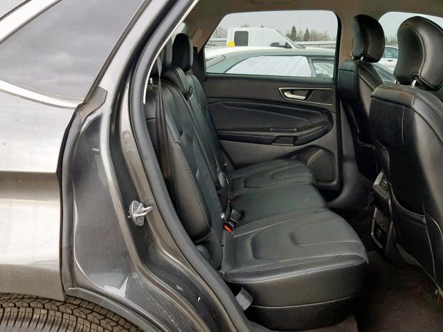 2FMPK3K89GBB22163 - 2016 FORD EDGE TITAN SILVER photo 6