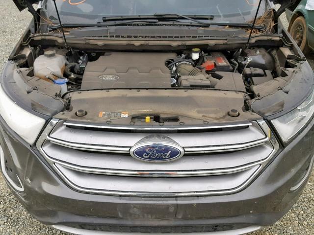 2FMPK3K89GBB22163 - 2016 FORD EDGE TITAN SILVER photo 7