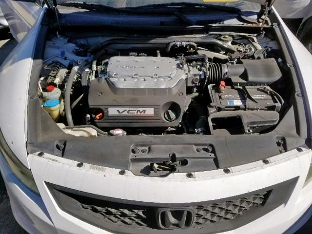 1HGCS22818A001218 - 2008 HONDA ACCORD EXL WHITE photo 7