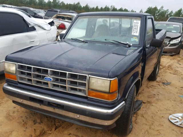 1FTCR10A2MTA30185 - 1991 FORD RANGER BLUE photo 2