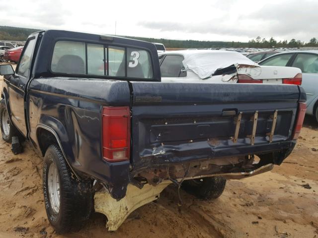 1FTCR10A2MTA30185 - 1991 FORD RANGER BLUE photo 3