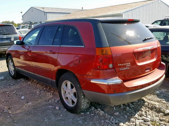 2C4GM68425R547586 - 2005 CHRYSLER PACIFICA T MAROON photo 3