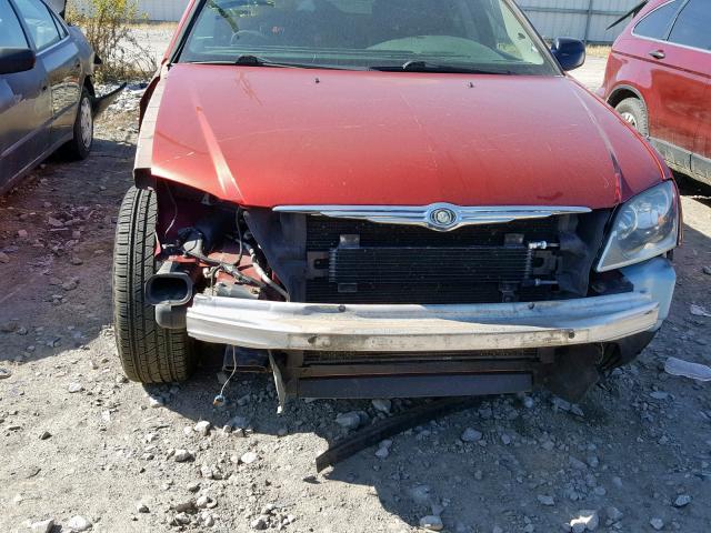 2C4GM68425R547586 - 2005 CHRYSLER PACIFICA T MAROON photo 9