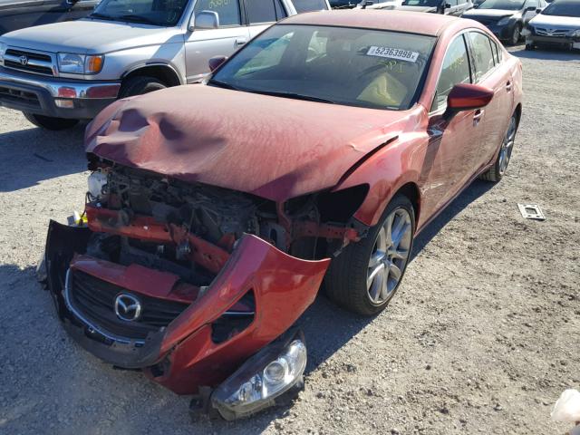 JM1GJ1V63E1162222 - 2014 MAZDA 6 TOURING RED photo 2